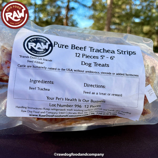 Beef Trachea Dog Treats Air Dried Raw Dog Food and Company