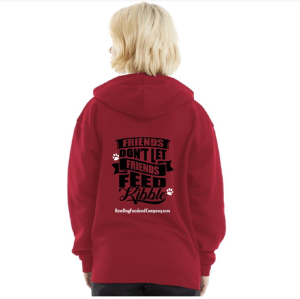 Red 2025 friends hoodie