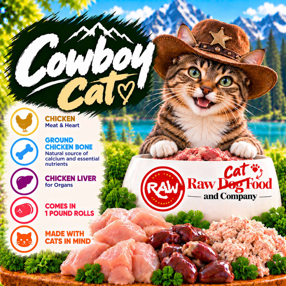 Cowboy Premium Cat Food (10 lb)