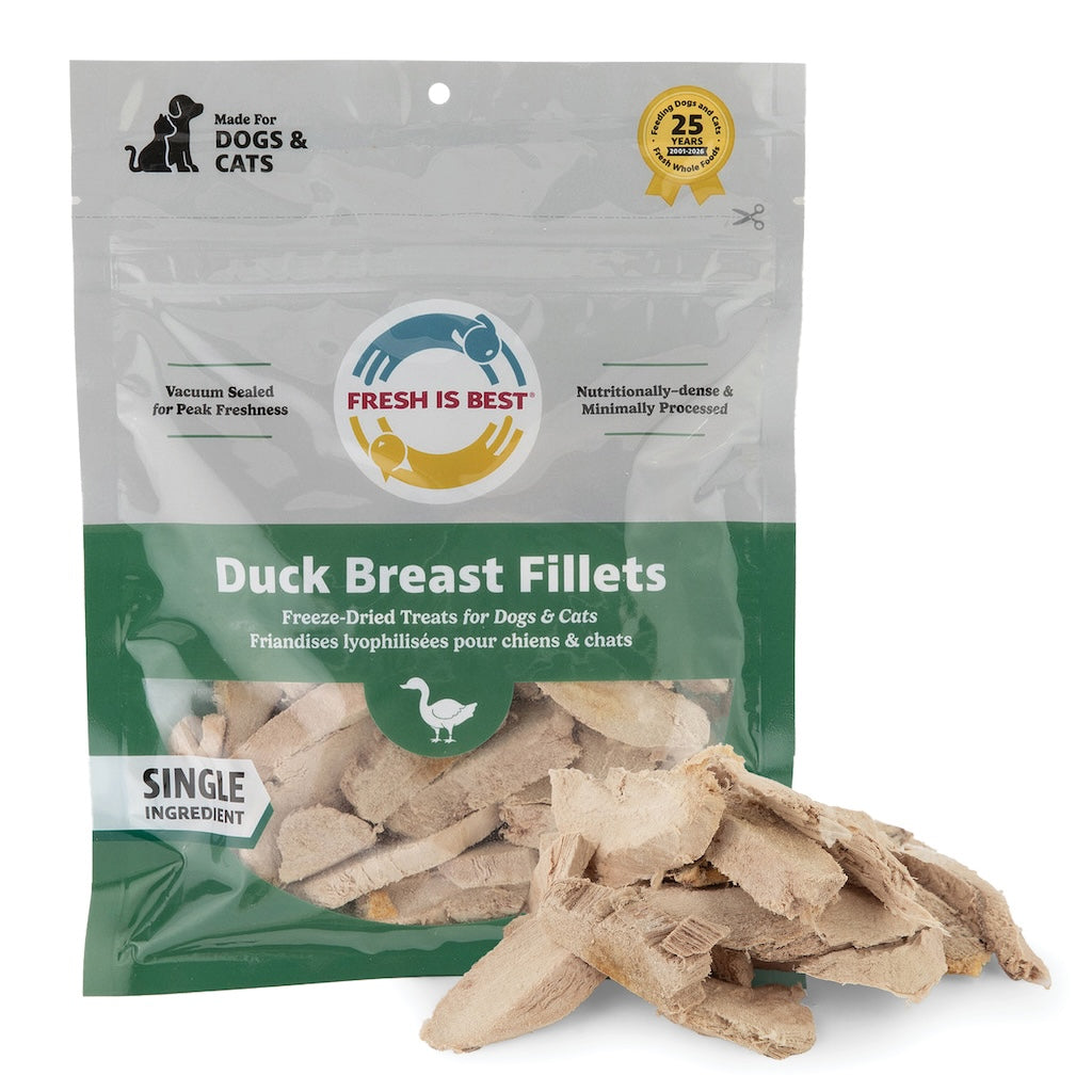 Freeze Dried Duck Breast Fillets (3 oz)