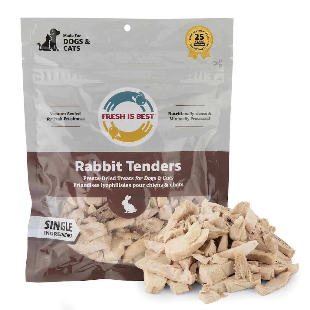 Freeze Dried Rabbit Tender Treats (3 oz)