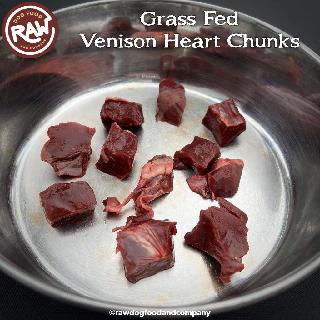 Venison Heart Chunks - Grass Fed (1 lb)