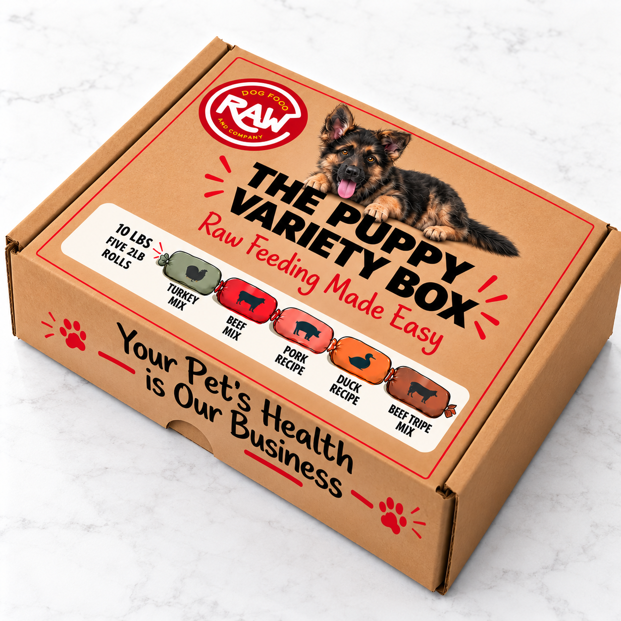 The Puppy Variety Box (10 lb) with Duck