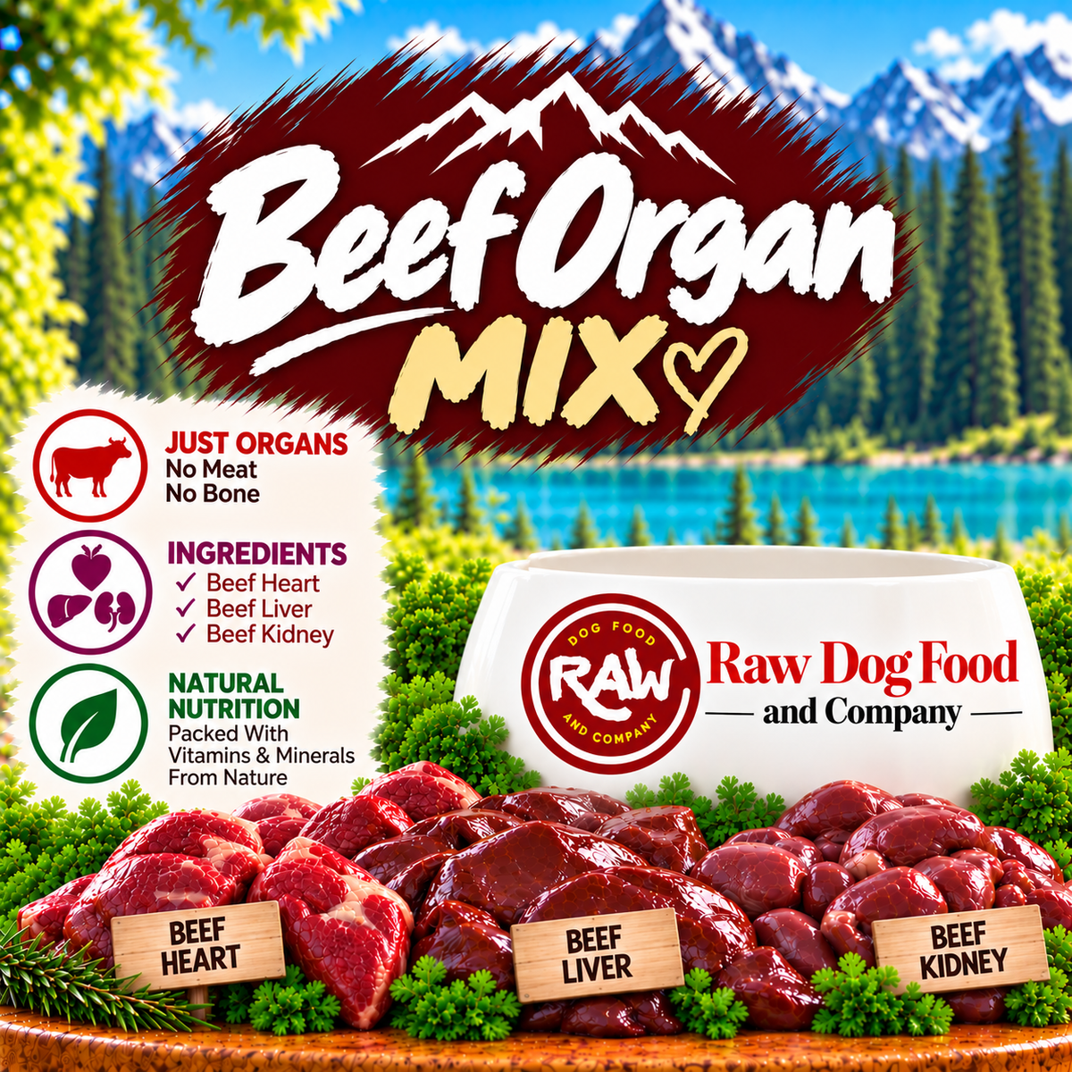 Beef Organ Mix (1 lb)