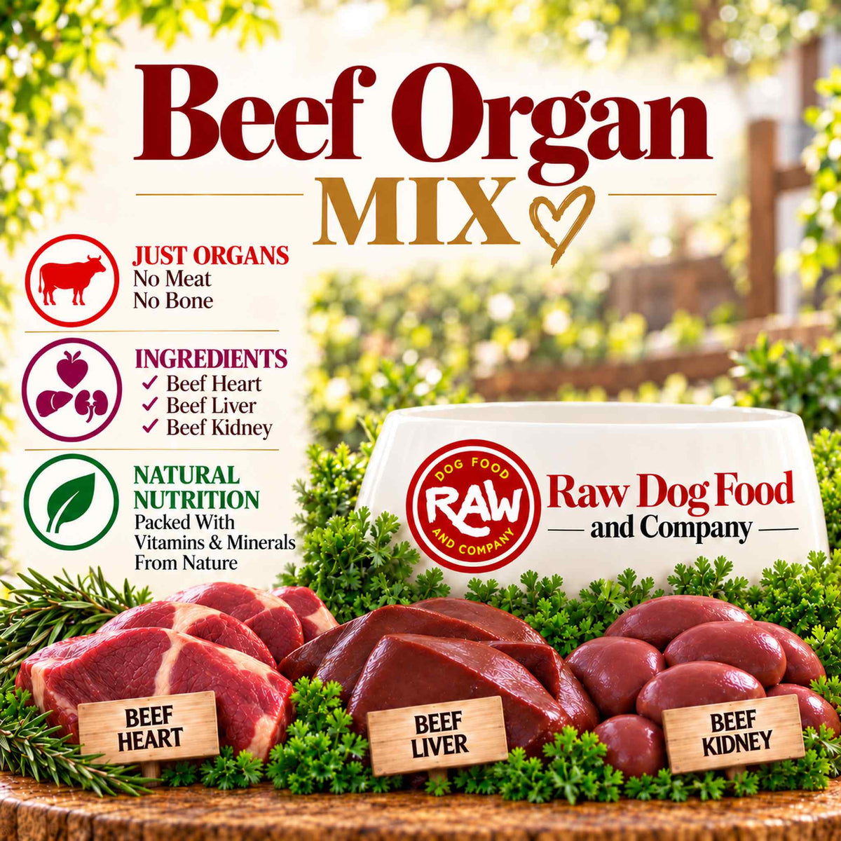 Beef Organ Mix (1 lb)