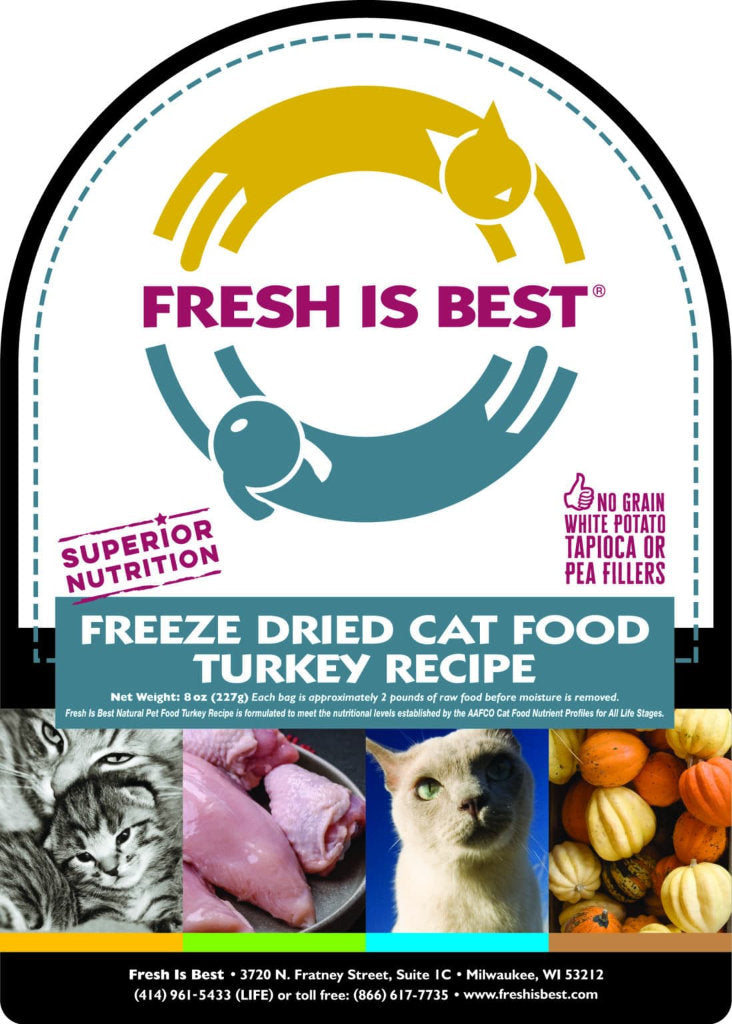 Freeze Dried Turkey Cat Food (8 oz)