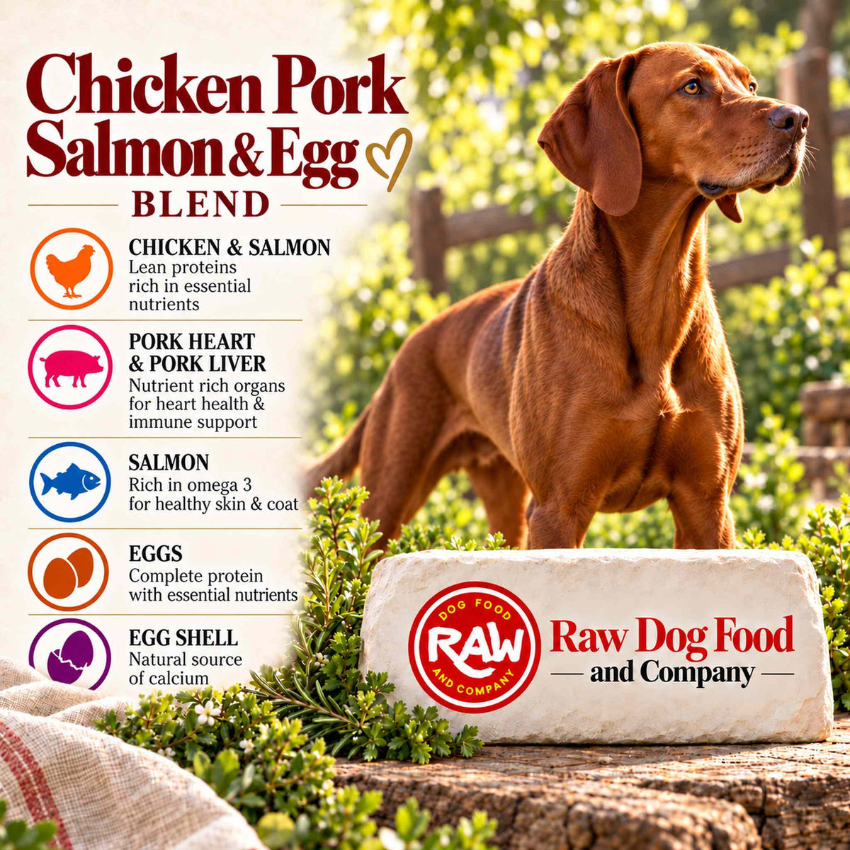 Chicken | Pork | Salmon | with Eggs