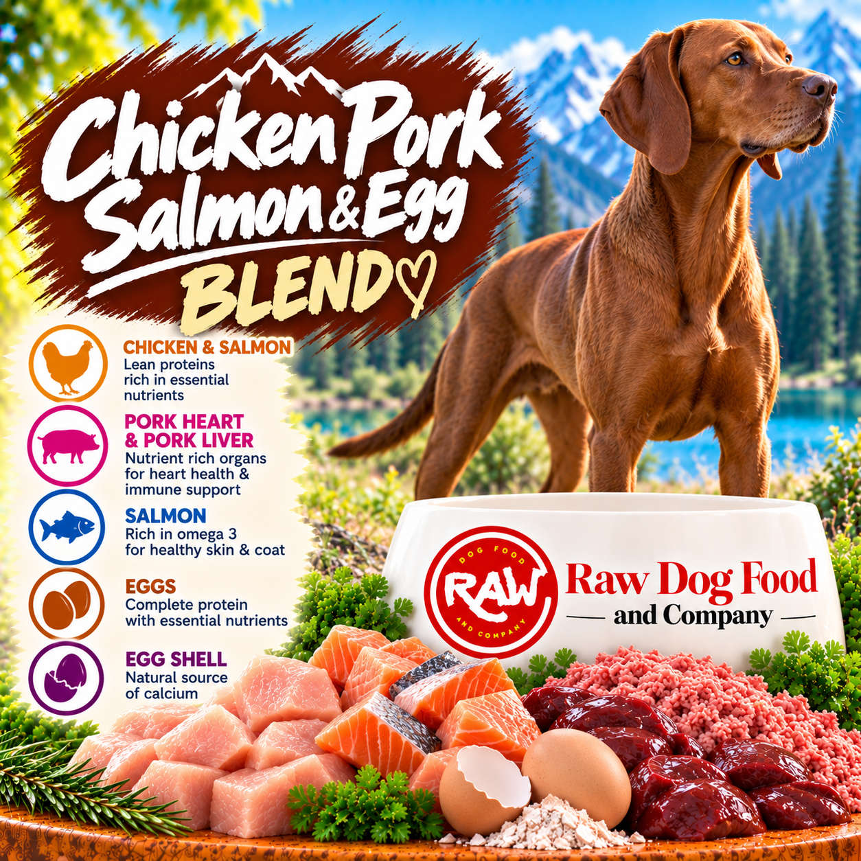 Chicken | Pork | Salmon | with Eggs