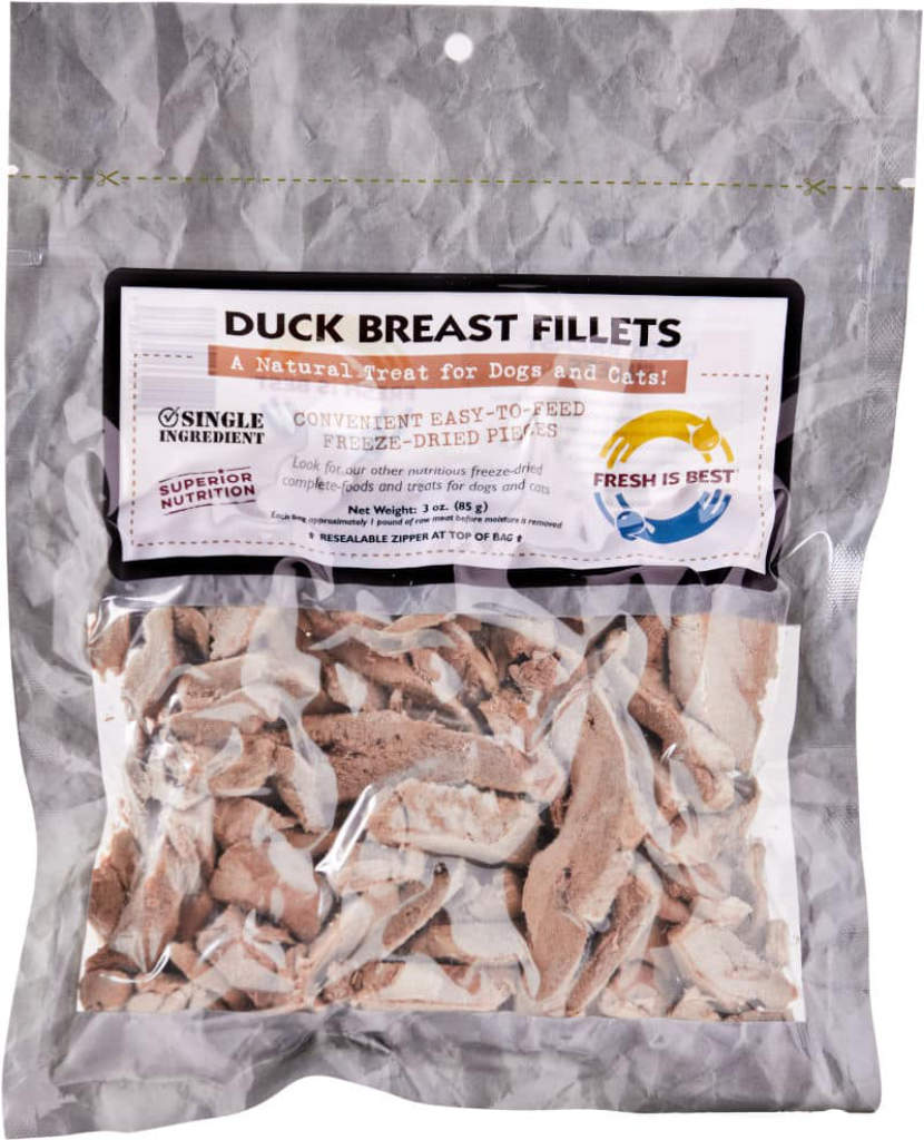 Freeze Dried Duck Breast Fillets (3 oz)