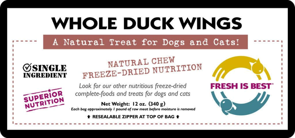 Freeze Dried Whole Duck Wings (3.5 oz)