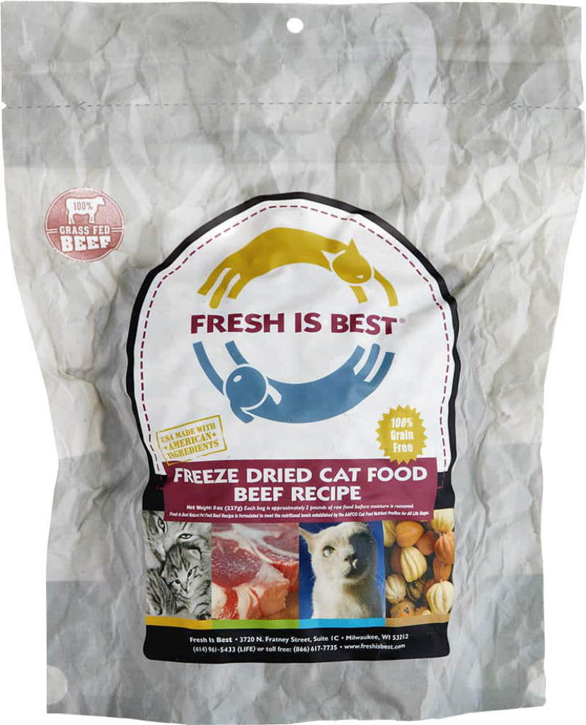 Freeze Dried Beef Cat Food (8 oz)