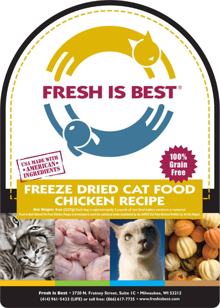 Freeze Dried Chicken Cat Food (8 oz)
