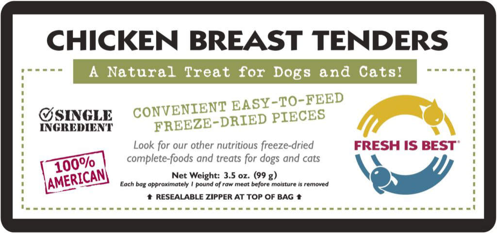 Freeze Dried Chicken Breast Tenders (3.5 oz)