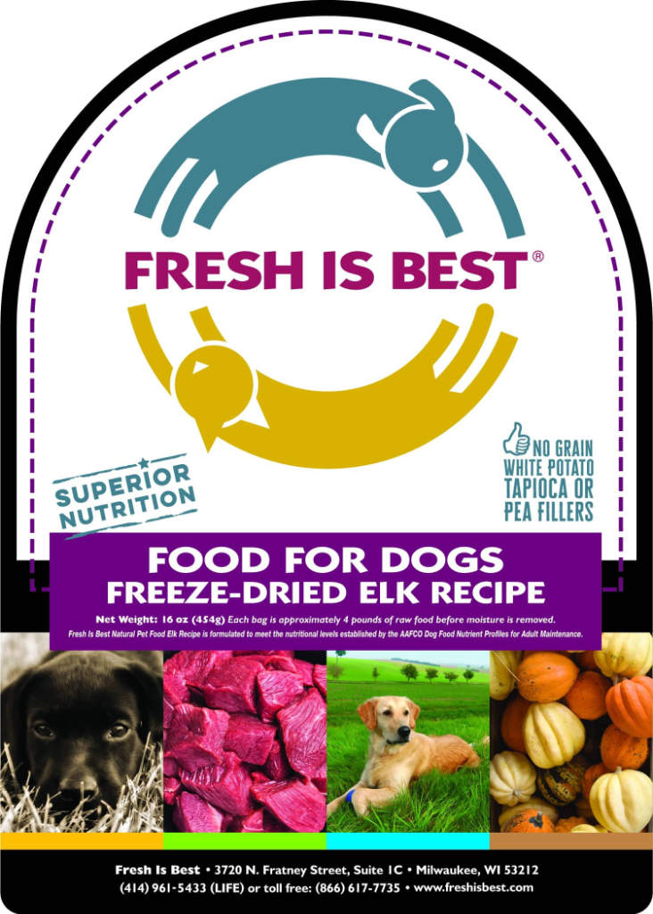 Freeze Dried Elk Dog Food (16 oz)