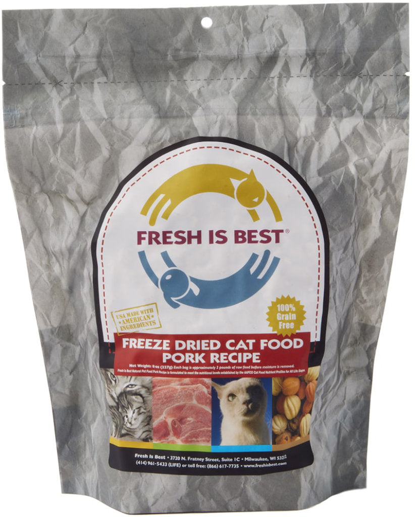 Freeze Dried Pork Cat Food (8 oz)