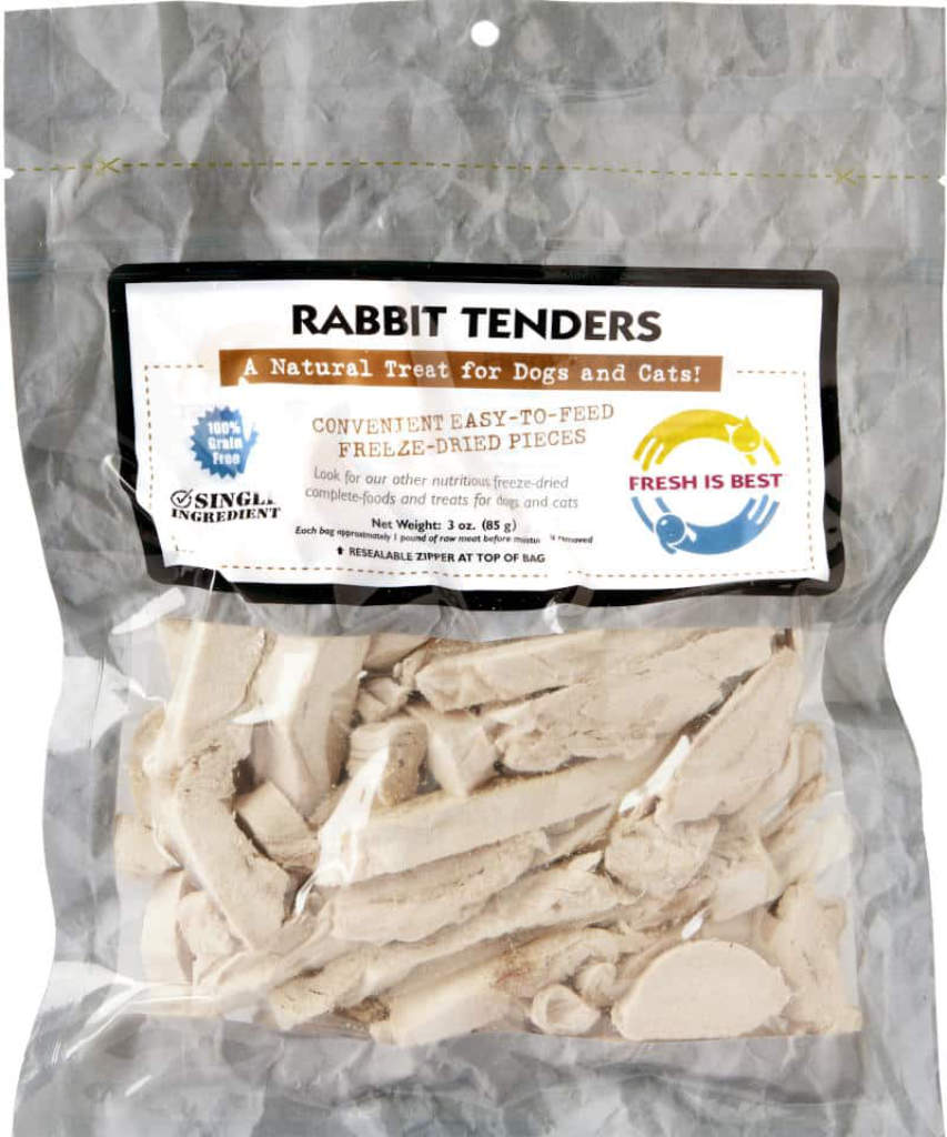 Freeze Dried Rabbit Tender Treats (3 oz)