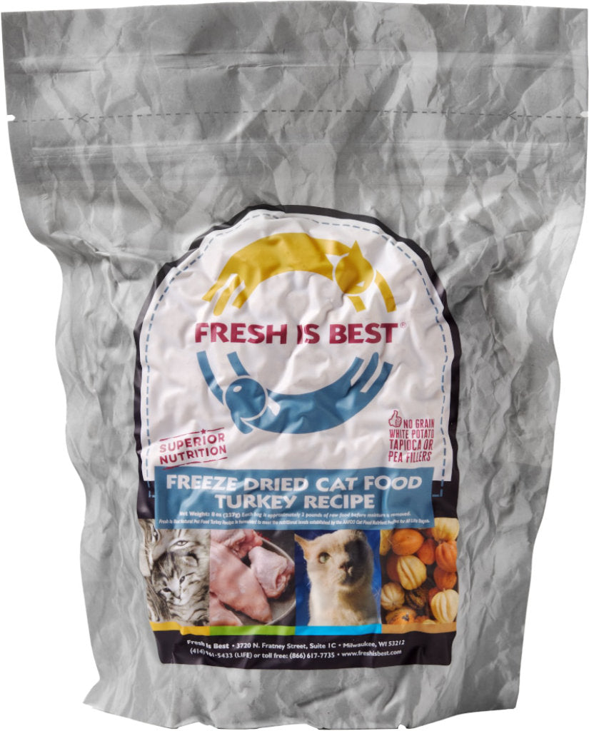 Freeze Dried Turkey Cat Food (8 oz)