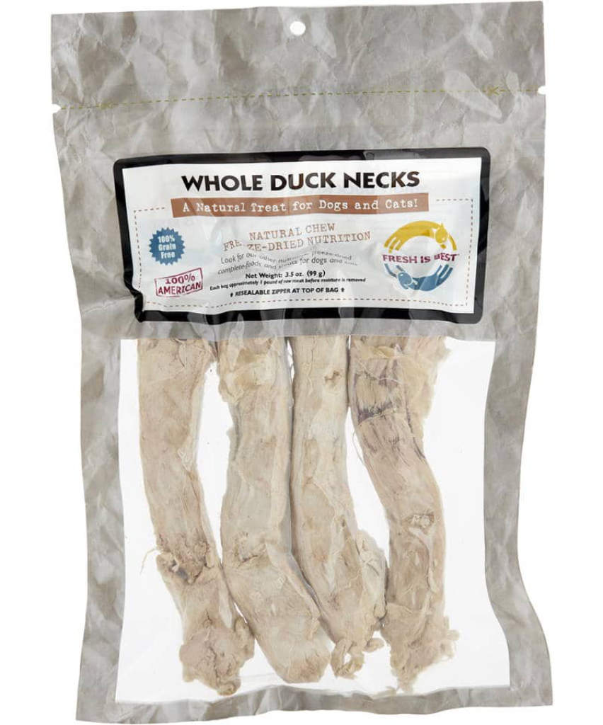 Freeze Dried Whole Duck Necks (3.5 oz)