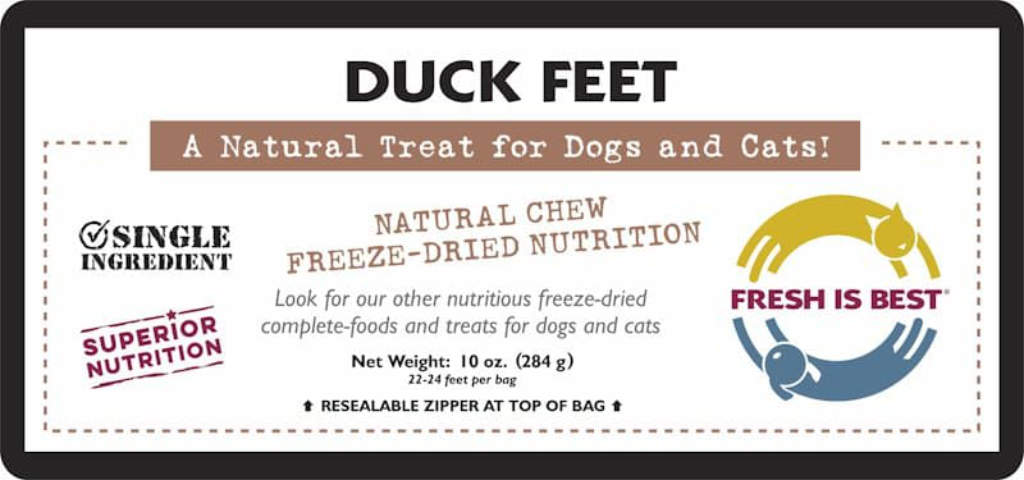 Freeze Dried Duck Feet (12 oz)