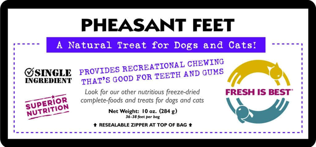 Freeze Dried Pheasant Feet (12 oz)