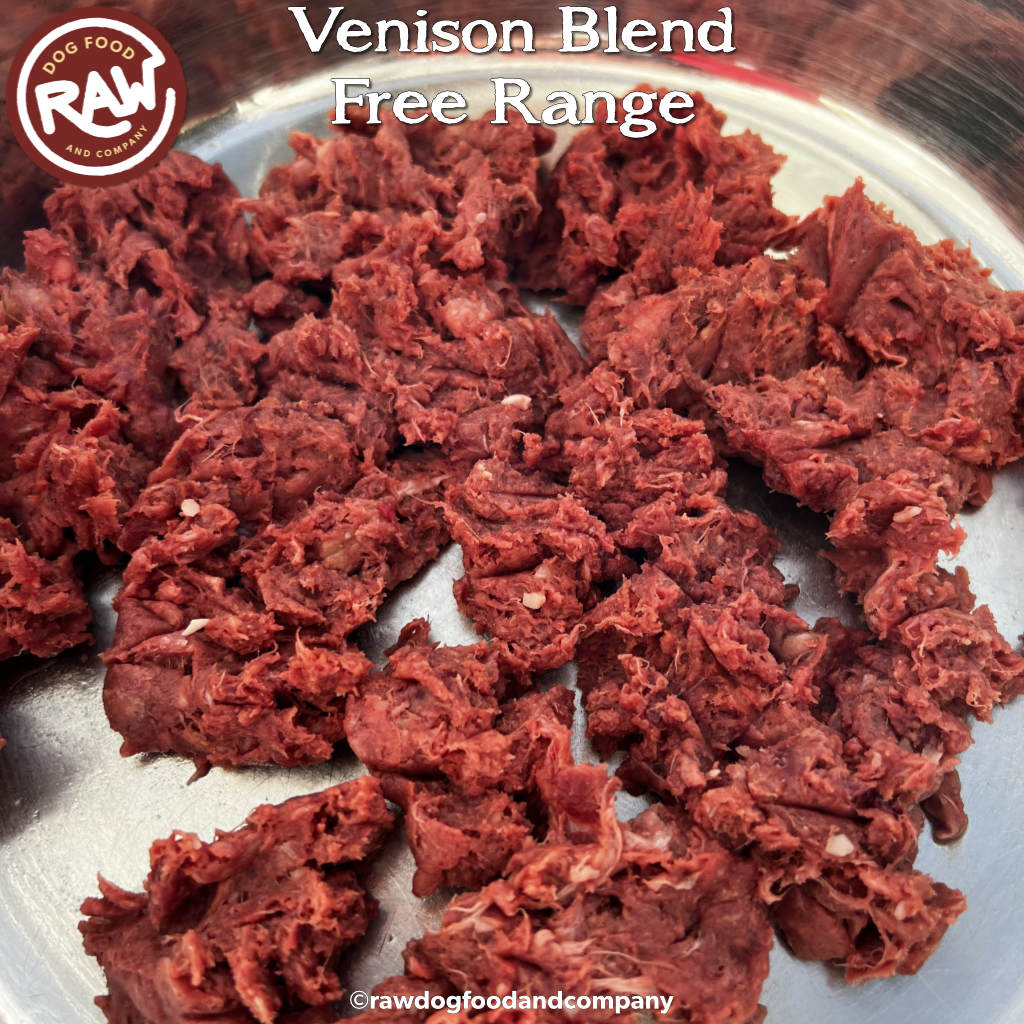 Venison Blend with bones and organs - Free Range  (1 lb)