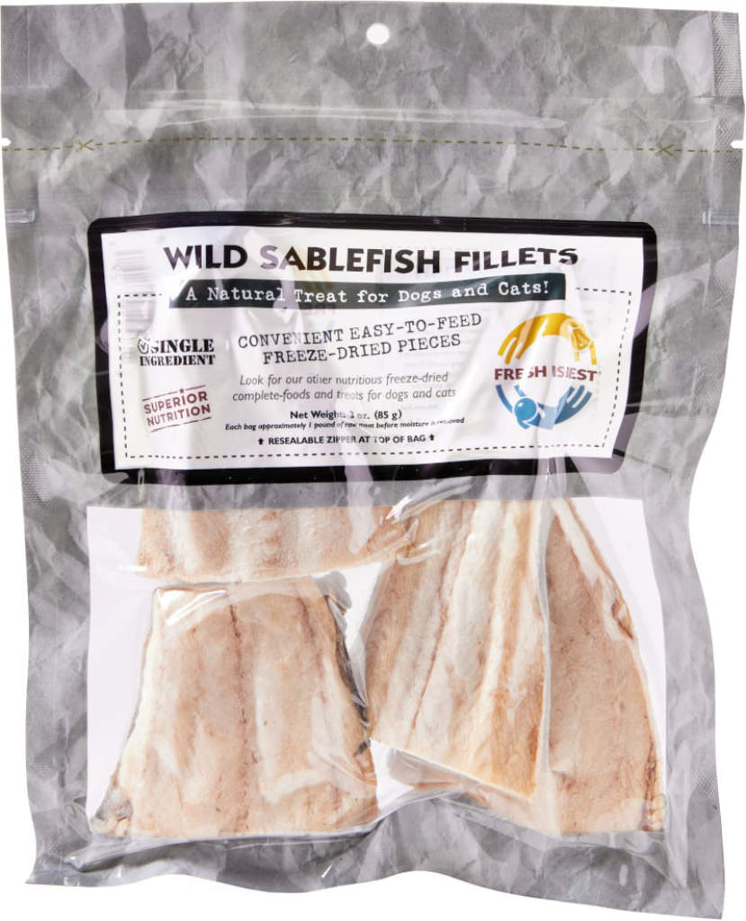 Freeze Dried Wild Sablefish Fillets (3 oz)