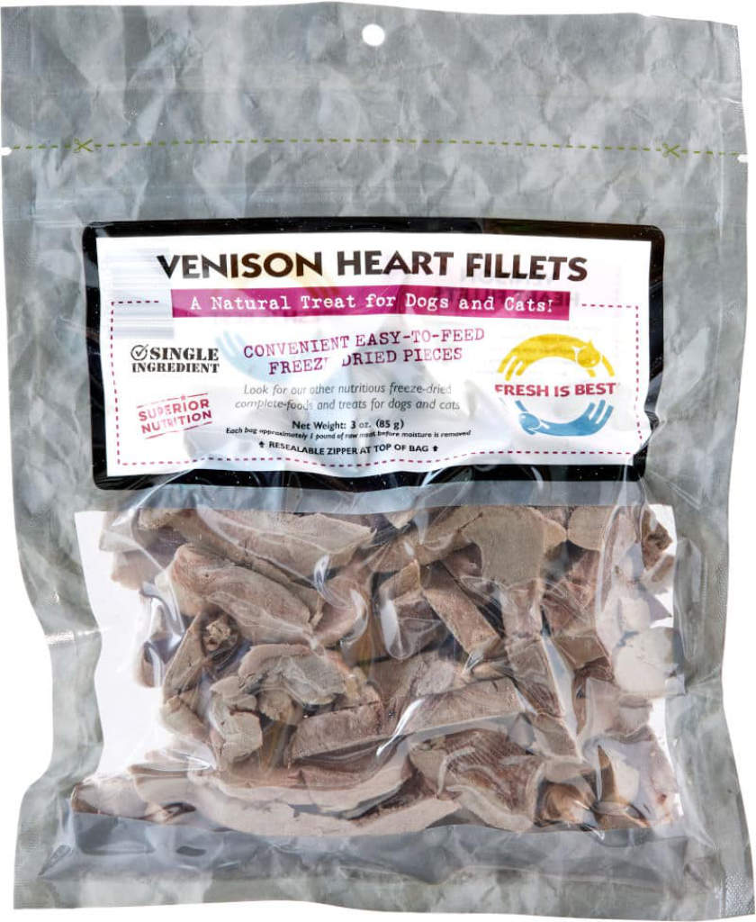 Freeze Dried Venison Heart Fillets (3 oz)