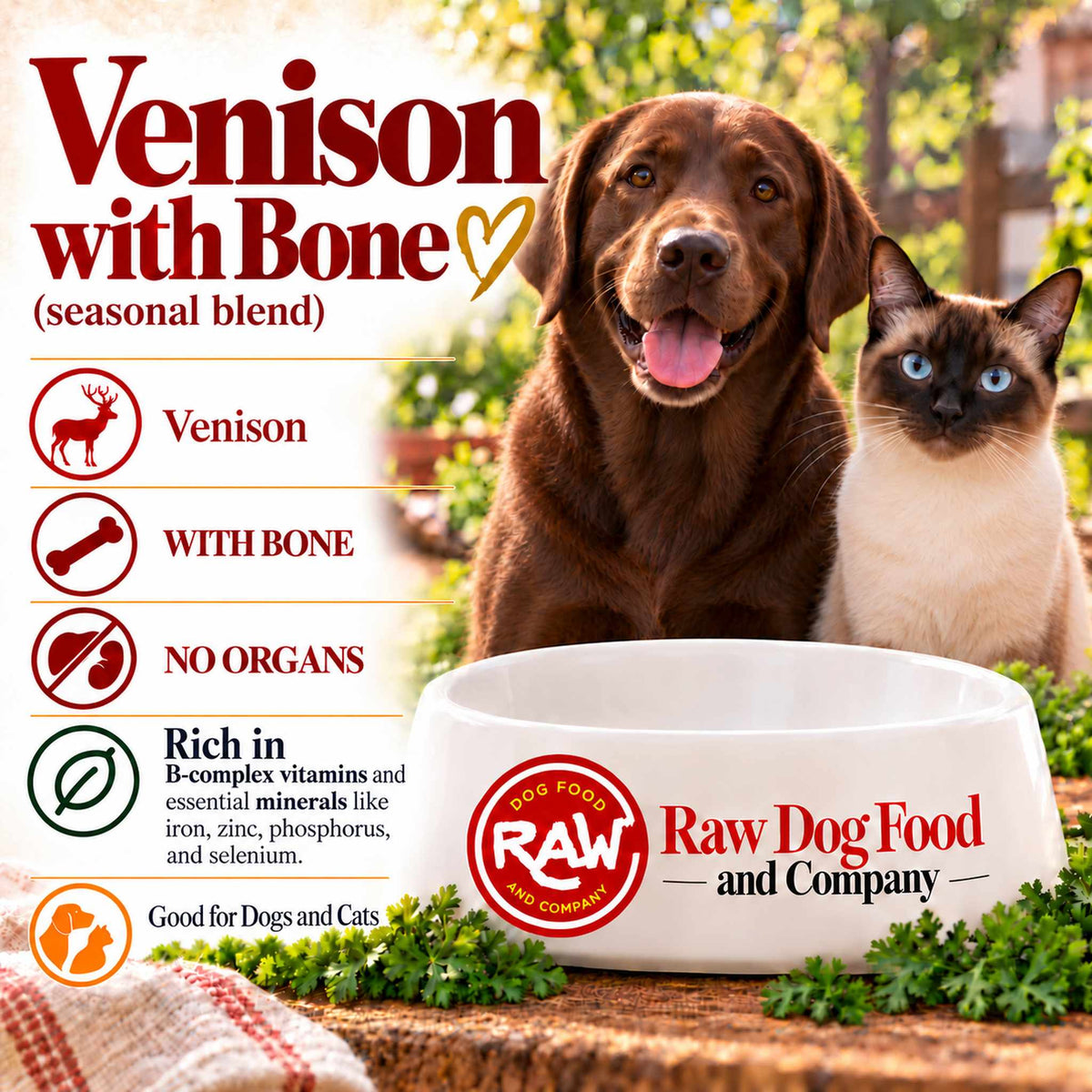 Venison with Bone (organless)