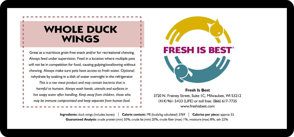 Freeze Dried Whole Duck Wings (3.5 oz)