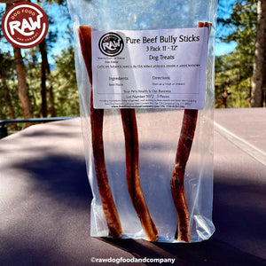 Nero's Treats Bully Sticks For Dogs - 8oz Bag Of Bully Bone Meat Treats