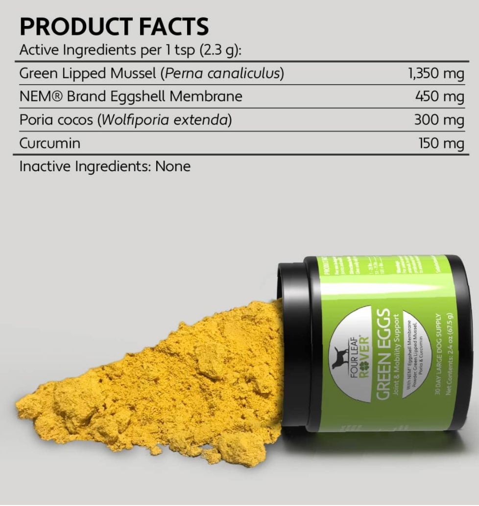 Green mussel sales powder for dogs