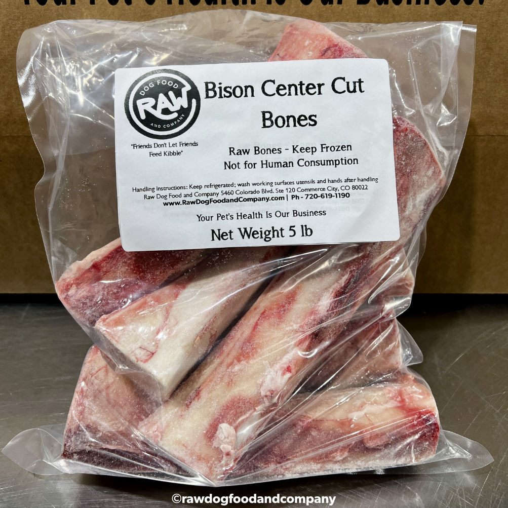 Bison Marrow Center Cut Dog Bones(~6 Bones)