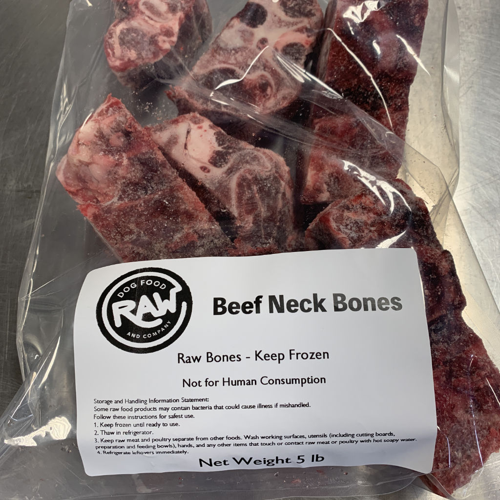 Beef Neck Raw Meaty Dog Bones (5 lb)