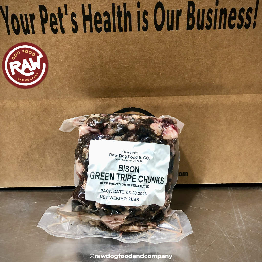 Raw Dog Food Bison Green Tripe